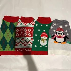 Set of 4 sweaters for small dogs - brand new